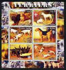 Eritrea 2003 Paintings of Terriers perf sheetlet containing set of 6 values each with Scouts Logo, unmounted mint