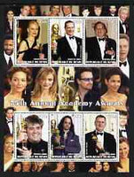 Benin 2003 75th Annual Academy Awards perf sheetlet #1 containing 6 values unmounted mint (shows N Kidman, Bono, etc)