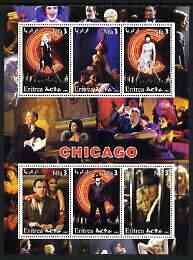 Eritrea 2003 Scenes from 'Chicago' perf sheetlet containing 6 values unmounted mint