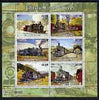 Mauritania 2003 Classic Locomotives perf sheetlet containing 6 values unmounted mint