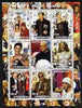 Kyrgyzstan 2002 MTV Music Awards perf sheetlet containing 9 values unmounted mint (shows Kylie, Eminem, etc)