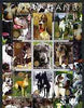 Kyrgyzstan 2004 Dogs - Great Dane perf sheetlet containing 9 values each with Rotary logo unmounted mint