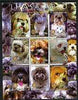 Kyrgyzstan 2004 Dogs - Lhasa Apso perf sheetlet containing 9 values each with Rotary logo unmounted mint
