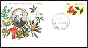 Australia 1981 International Botanical Congress 24c postal stationery envelope with special 'Orchid' illustrated Brisbane cancellation (24 Sept 1982)