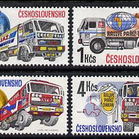 Czechoslovakia 1989 Paris-Dakar Rally set of 4 unmounted mint, SG 2959-62, Mi 2984-87*