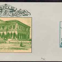 Australia 1982 Anpex 82 Stamp Exhibition 27c postal stationery envelope with special cancellation for 11th October (1st day)
