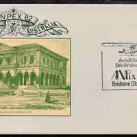 Australia 1982 Anpex 82 Stamp Exhibition 27c postal stationery envelope with special cancellation for 13th October (Aerophilately Day)