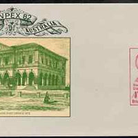 Australia 1982 Anpex 82 Stamp Exhibition 27c postal stationery envelope with special cancellation for 17th October (Last Day)