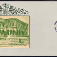Australia 1982 Anpex 82 Stamp Exhibition 27c postal stationery envelope with first day cancellation