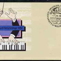 Australia 1982 Birth Centenary of Percy Grainger 27c postal stationery envelope with Special 'Museum' cancellation