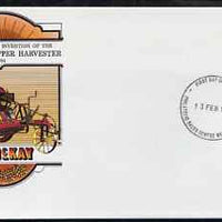 Australia 1984 Centenary of McKay's Invention of the Stripper Harvester 30c postal stationery envelope with first day cancellation