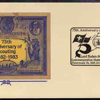 Australia 1982 75th Anniversary of Scouting 27c postal stationery envelope with special 'Baden Powell Stamp Exhibition',cancellation
