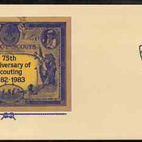 Australia 1982 75th Anniversary of Scouting 27c postal stationery envelope with special 'Broken Hill Gemboree',cancellation
