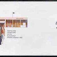 Australia 1983 Canberra PO & Stamp Exhibition 27c postal stationery envelope with first day cancellation