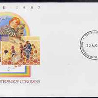 Australia 1983 World Vetenary Congress 27c postal stationery envelope with first day cancellation