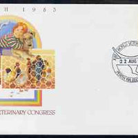 Australia 1983 World Vetenary Congress 27c postal stationery envelope with Special illustrated Congress cancellation