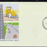 Australia 1983 World Road Congress 30c postal stationery envelope with first day cancellation