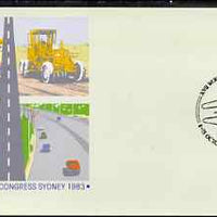 Australia 1983 World Road Congress 30c postal stationery envelope with special illustrated first day cancellation
