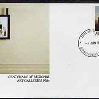 Australia 1984 Centenary of Regional Art Galleries 30c postal stationery envelope with first day cancellation