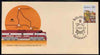Australia 1980 Tarcoola-Alice Springs Railway 22c postal stationery envelope with special illustrated Dubbo Rail Centenary cancellation