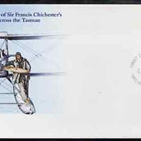 Australia 1981 50th Anniversary of Sir Francis Chichester's Flight Across the Tasman 22c postal stationery envelope with first day cancellation