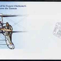 Australia 1981 50th Anniversary of Sir Francis Chichester's Flight Across the Tasman 22c postal stationery envelope with special illustrated 'Adelaide Airport' cancellation #2