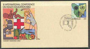 Australia 1982 International Conference on Health Education 27c postal stationery envelope with special illustrated 'Epilepsy' first day cancellation
