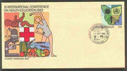 Australia 1982 International Conference on Health Education 27c postal stationery envelope with special illustrated 'Western Pacific Orthopaedic Association' cancellation