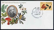 Australia 1981 International Botanical Congress 24c postal stationery envelope with special illustrated Scottsdale first day cancellation