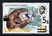 Lesotho 1980 5s on 6c on 5c brown Diamond unmounted mint (SG 410A)
