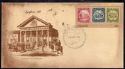 Australia 1980 Sydpex 80 Stamp Exhibition 22c postal stationery envelope with special illustrated 'National Stamp Week' cancellation