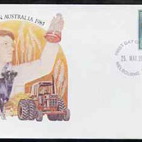 Australia 1983 Centenary of Agricultural Colleges 27c postal stationery envelope with first day cancellation