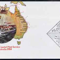 Australia 1984 Centenary of Coastal Pilot Service 30c postal stationery envelope with special illustrated first day cancellation