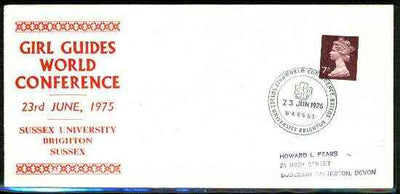 Great Britain 1975 Commemorative cover for Brighton Girl Guides World Conference with special illustrated cancel