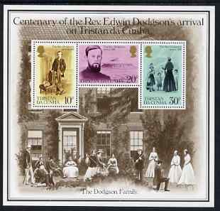 Tristan da Cunha 1981 Cent of Rev Edwin Dodgson's Arrival m/sheet unmounted mint, SG MS 303