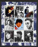 Kyrgyzstan 2000 John Lennon perf sheetlet containing 9 values fine cto used