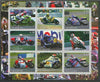 Tadjikistan 2000 Racing Motor Cycles perf sheetlet containing set of 9 values unmounted mint
