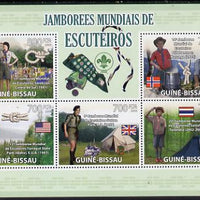 Guinea - Bissau 2009 World Scout Jamboree perf sheetlet containing 5 values unmounted mint