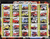 Djibouti 2003 Fire Engines #1 imperf sheetlet containing 25 values unmounted mint