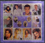 Kamchatka Republic 2000 Ricky Martin imperf sheetlet containing 12 values printed on metallic foil unmounted mint