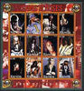 Karelia Republic 2002 Guns 'n' Roses #1 perf sheetlet containing 12 values unmounted mint