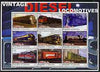 Somalia 2002 Diesel Locomotives #2 perf sheetlet containing set of 9 values unmounted mint