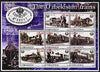 Uzbekistan 2001 Steam Trains #3 perf sheetlet containing 8 values unmounted mint