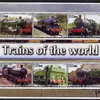 Ivory Coast 2003 Trains of the World #2 perf sheetlet containing 6 values unmounted mint