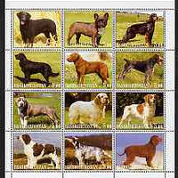 Bashkortostan 2001 Dogs perf sheetlet containing 12 values unmounted mint