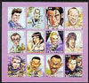 Udmurtia Republic 2001 Caricatures of Movie Stars #2 imperf sheetlet containing set of 12 values unmounted mint