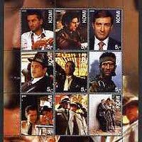 Komi Republic 2003 Robert De Niro perf sheetlet containing set of 9 values unmounted mint