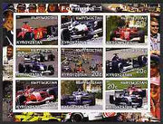 Kyrgyzstan 2001 Formula 1 imperf sheetlet containing set of 9 values unmounted mint