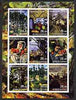 Kyrgyzstan 2001 Paul Cezanne imperf sheetlet containing 9 values unmounted mint