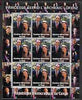 Congo 2000 The Belgian Royal Family - Princess Astrid & Prince Lorenz perf sheetlet containing 9 values unmounted mint